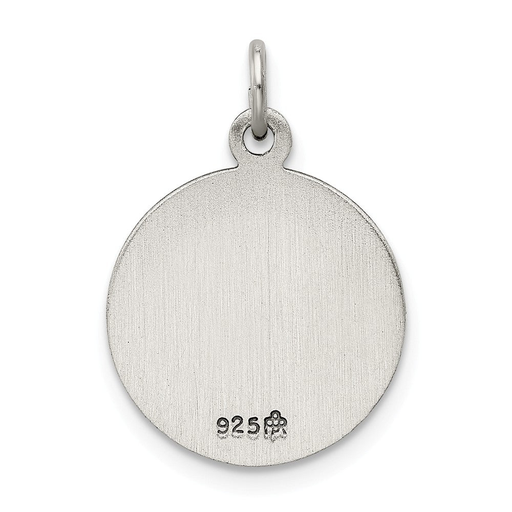 Million Charms 925 Sterling Silver Antiqued Religious Saint Florian Medal