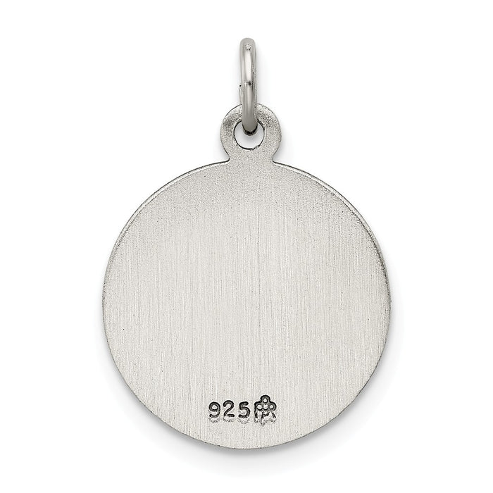 Million Charms 925 Sterling Silver Antiqued Religious Saint Florian Medal