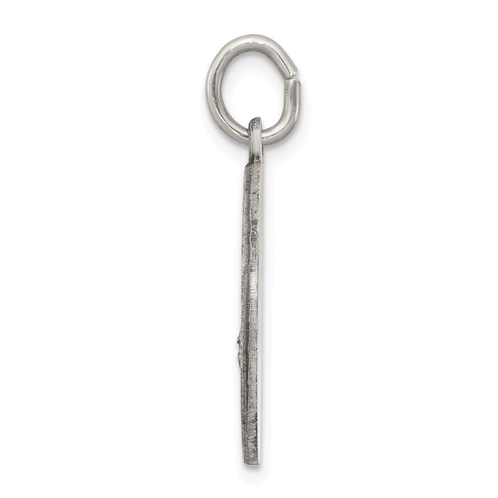 Million Charms 925 Sterling Silver Antiqued Religious Saint Florian Medal