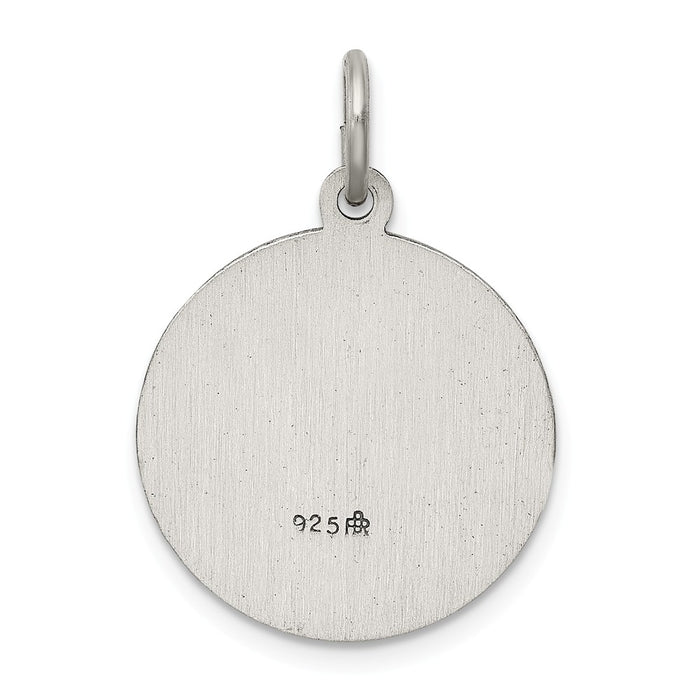 Million Charms 925 Sterling Silver Antiqued Religious Saint Florian Medal