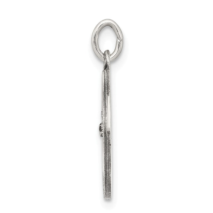 Million Charms 925 Sterling Silver Antiqued Religious Saint Francis Medal