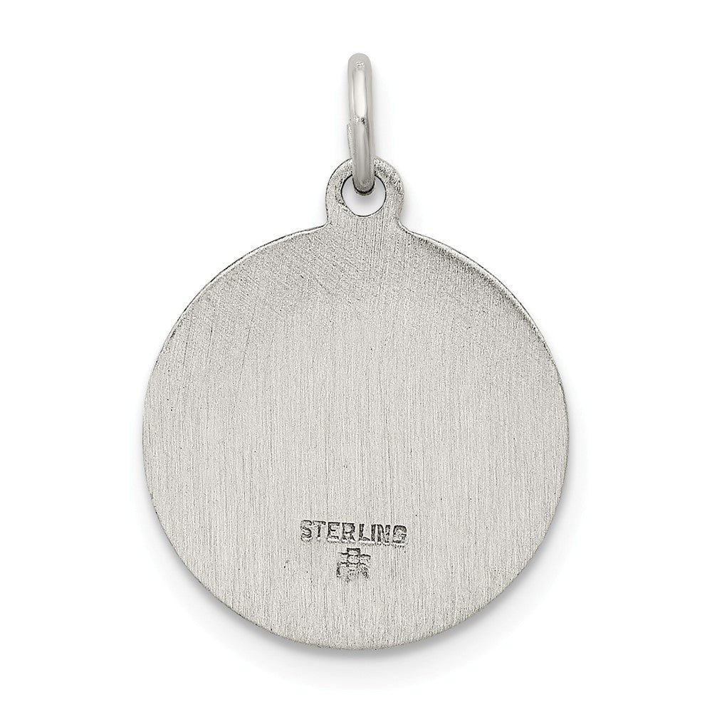 Million Charms 925 Sterling Silver Antiqued Religious Saint Francis Medal