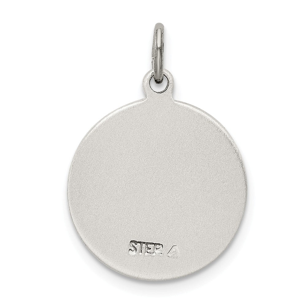 Million Charms 925 Sterling Silver Antiqued Religious Saint Francis Of Assisi Medal