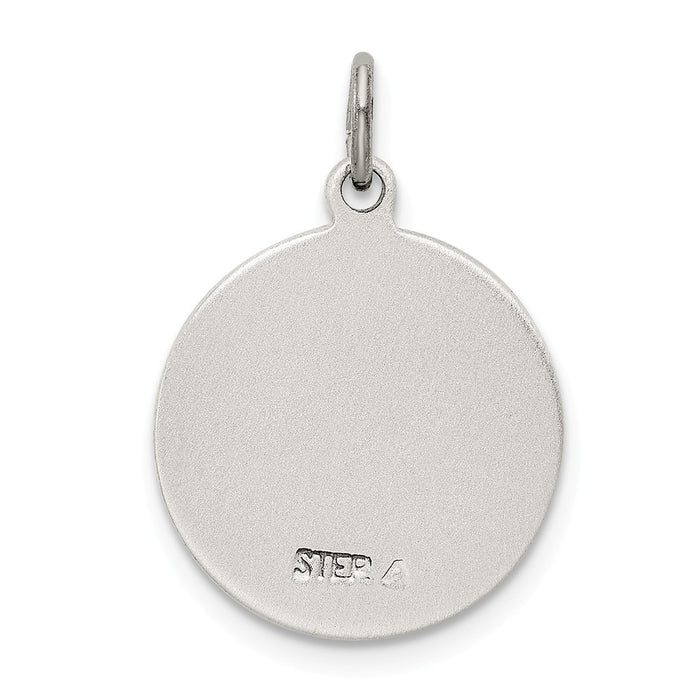 Million Charms 925 Sterling Silver Antiqued Religious Saint Francis Of Assisi Medal