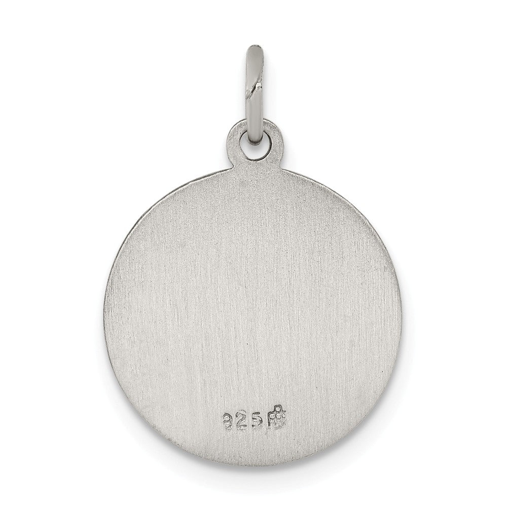 Million Charms 925 Sterling Silver Antiqued Religious Saint Matthew Medal