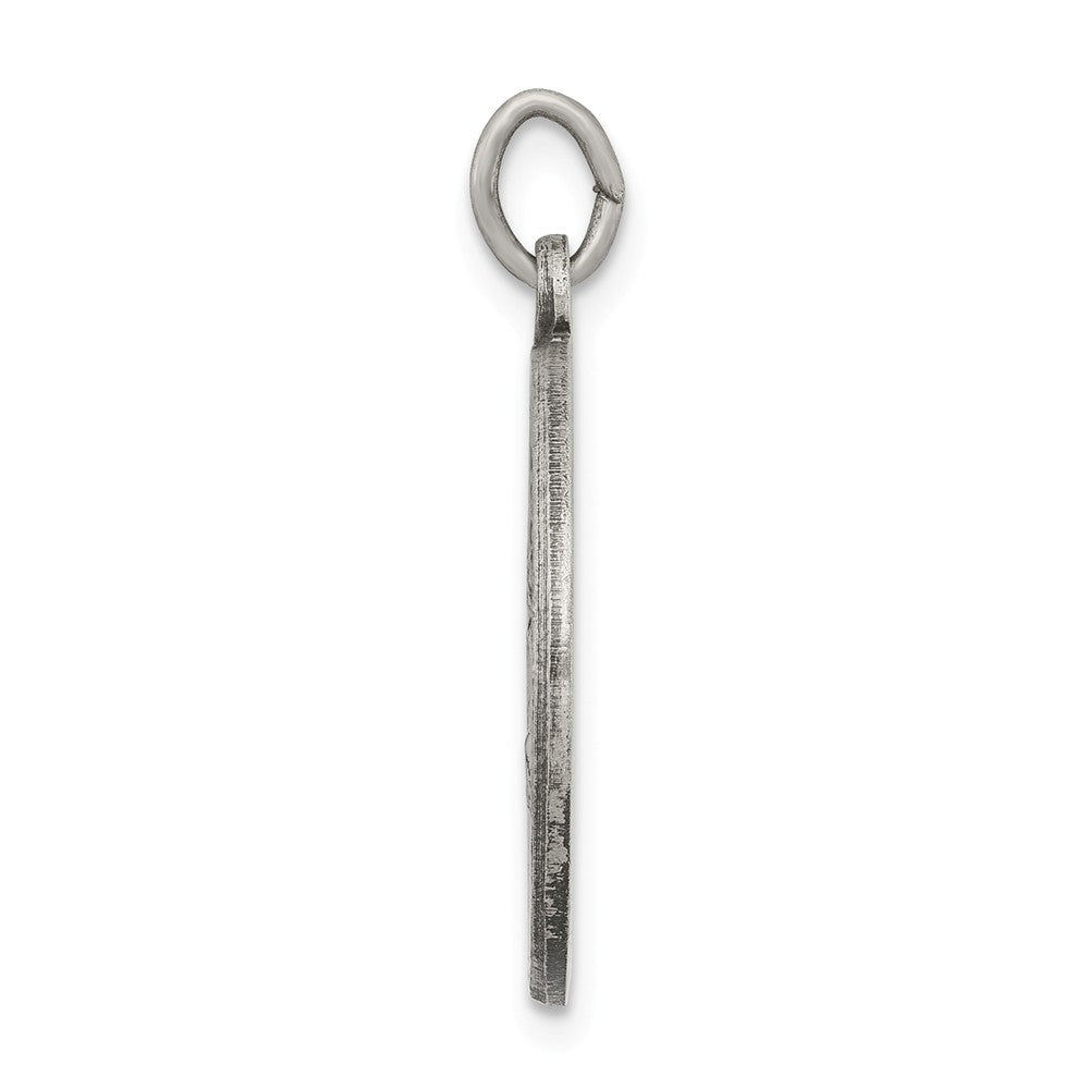 Million Charms 925 Sterling Silver Polished, Matte Finish Religious Holy Communion Pendant