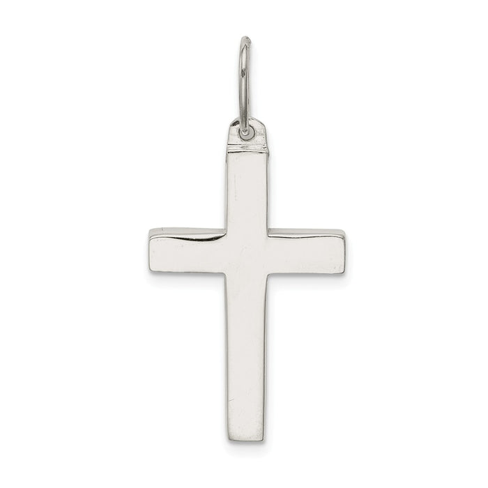 Million Charms 925 Sterling Silver Polished Relgious Cross Pendant