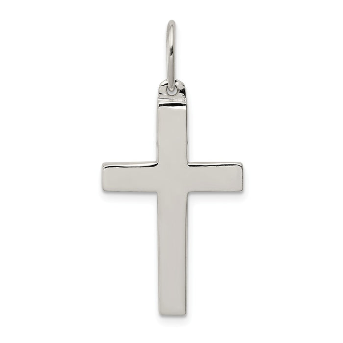 Million Charms 925 Sterling Silver Polished Relgious Cross Pendant