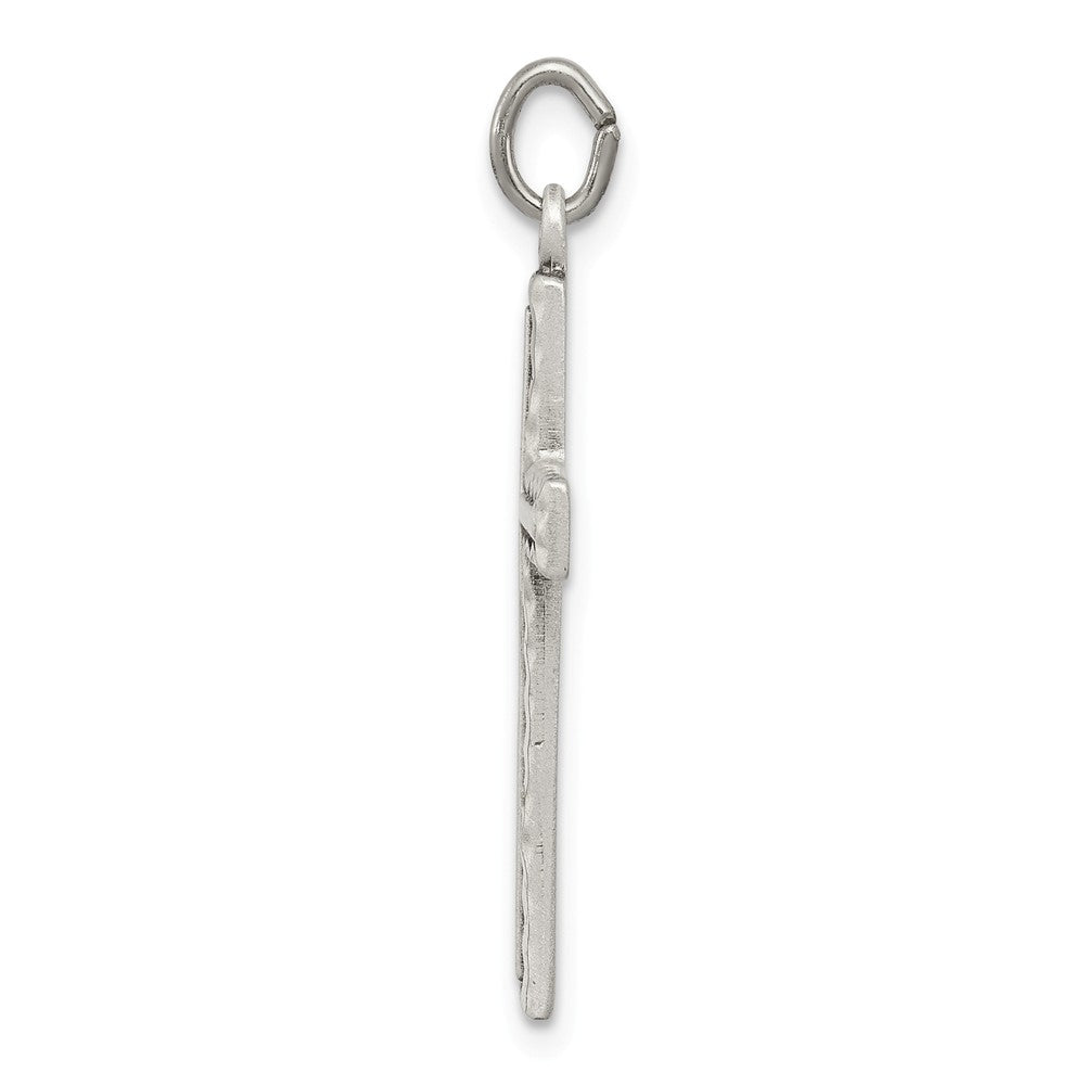 Million Charms 925 Sterling Silver Antiqued Relgious Cross Charm