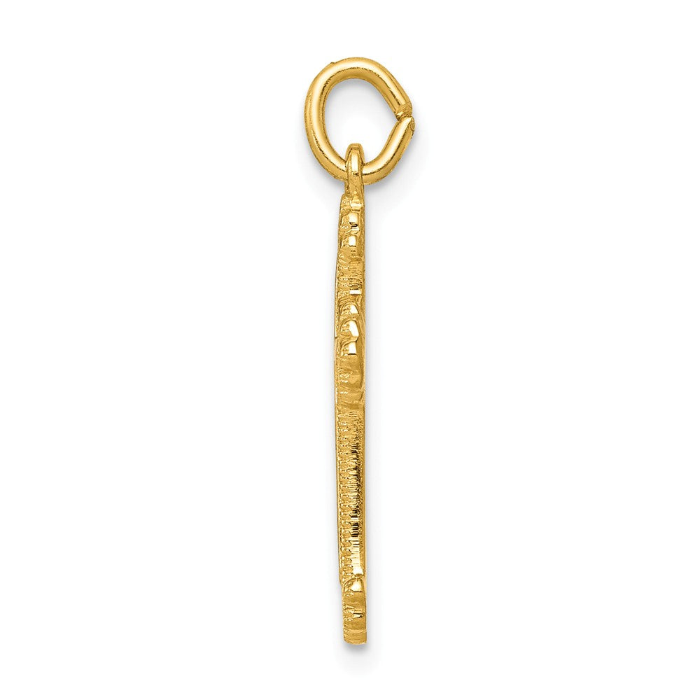 Million Charms 925 Sterling Silver Rhodium-Plated & 18K Gold-Plated Relgious Cross Charm