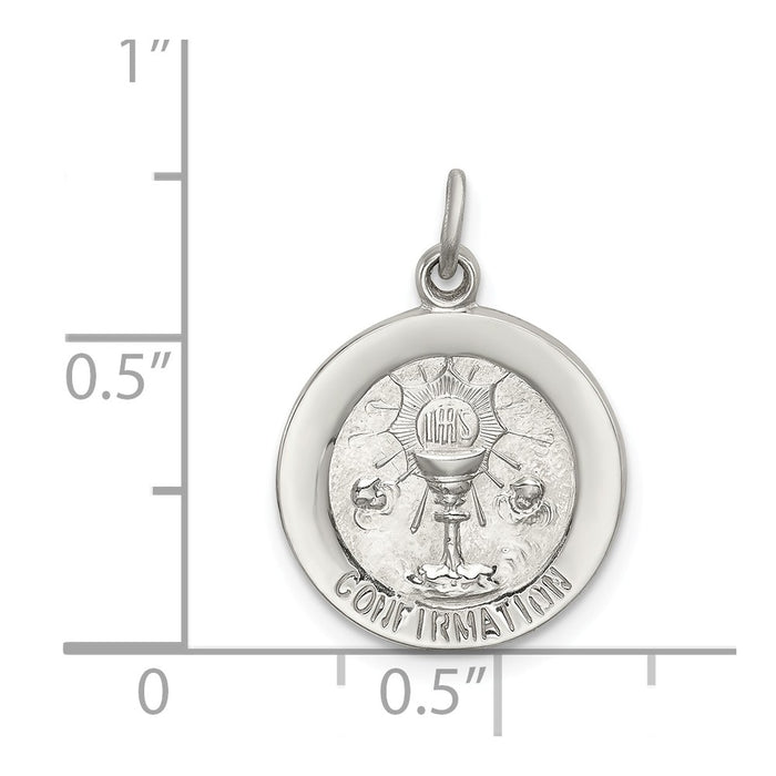 Million Charms 925 Sterling Silver Confirmation Medal