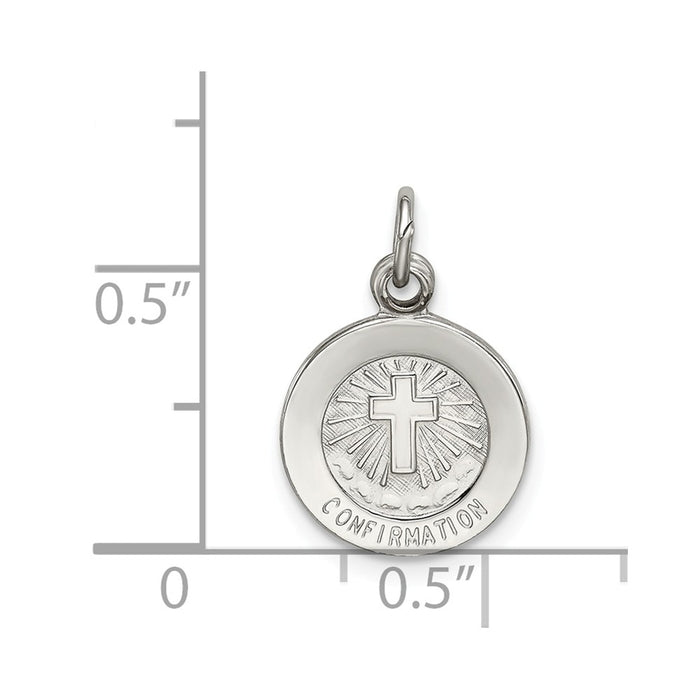 Million Charms 925 Sterling Silver Confirmation Medal