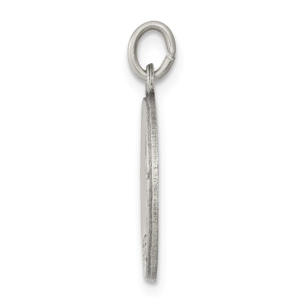 Million Charms 925 Sterling Silver Antiqued Confirmation Medal