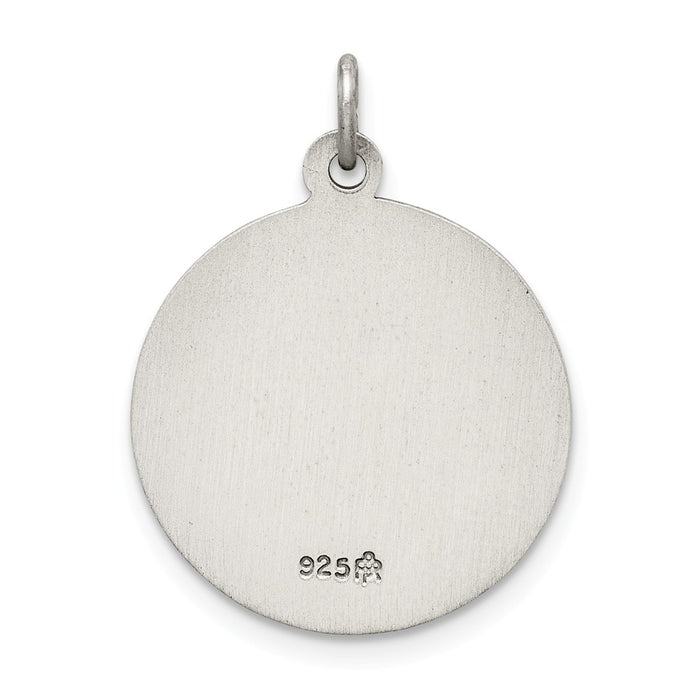 Million Charms 925 Sterling Silver Antiqued Confirmation Medal