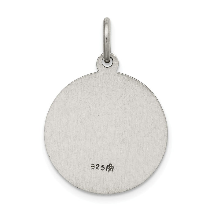 Million Charms 925 Sterling Silver Antiqued Holy Spirit Medal