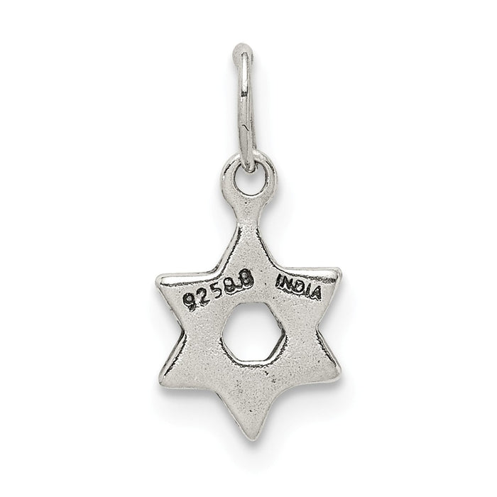 Million Charms 925 Sterling Silver Small Religious Jewish Star Of David Charm