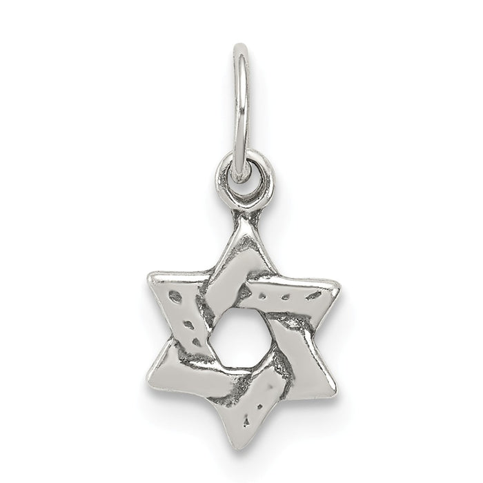 Million Charms 925 Sterling Silver Small Religious Jewish Star Of David Charm