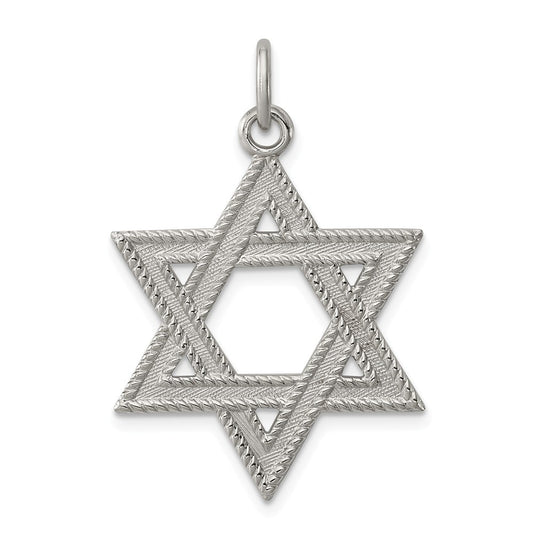 Million Charms 925 Sterling Silver Religious Jewish Star Of David Charm