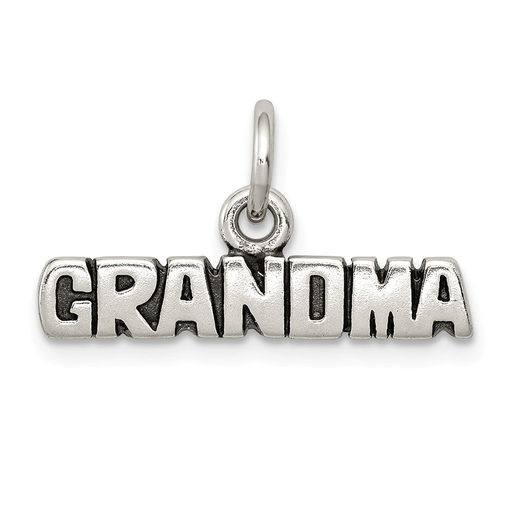 Million Charms 925 Sterling Silver Antiqued Grandma Charm