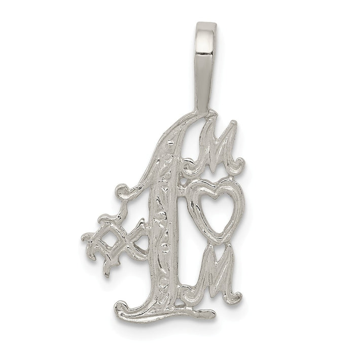 Million Charms 925 Sterling Silver #1 Mom Charm