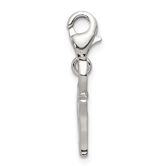 Million Charms 925 Sterling Silver Blue Enameled Elephant Charm