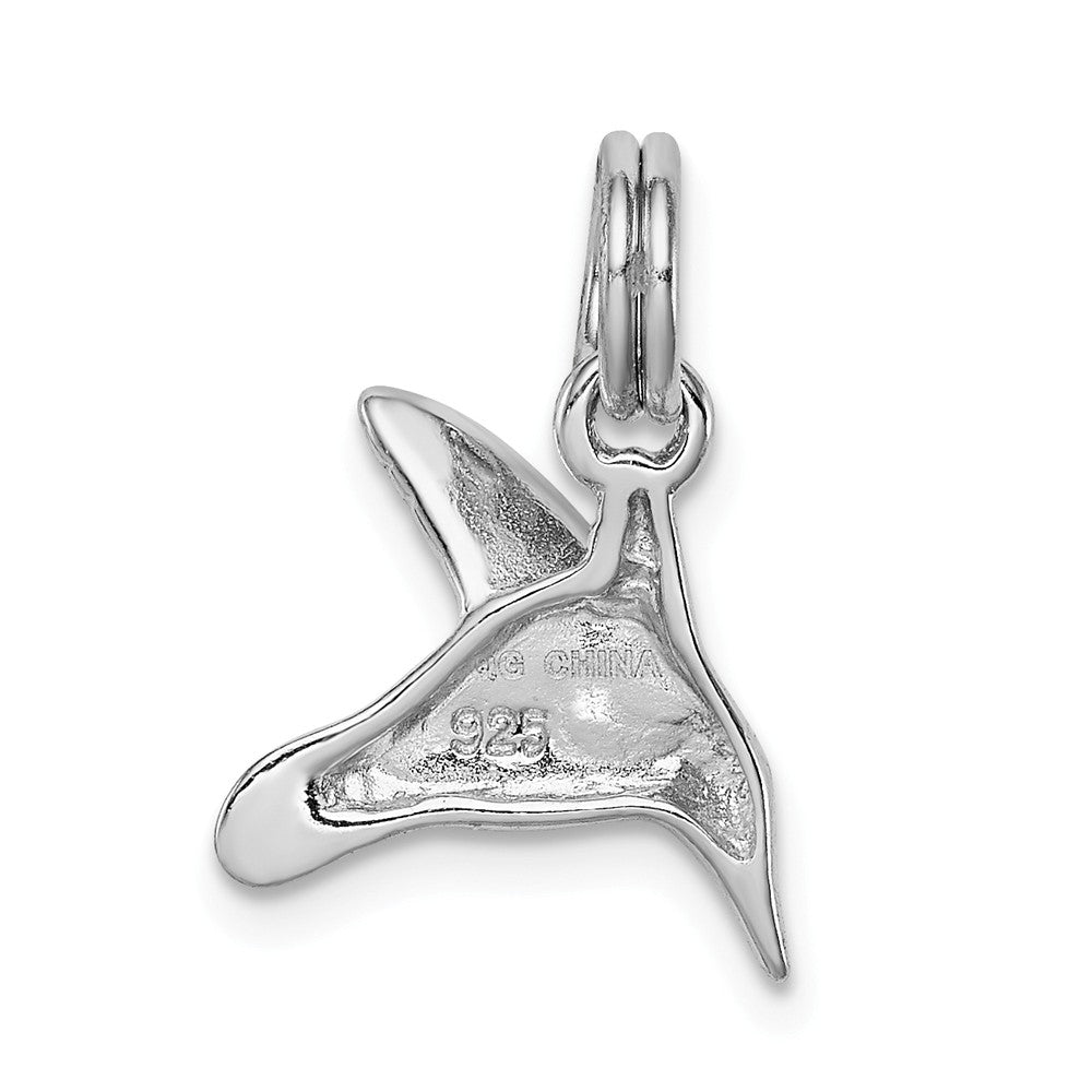 Million Charms 925 Sterling Silver Rhodium-Platedenamel Hummingbird Charm
