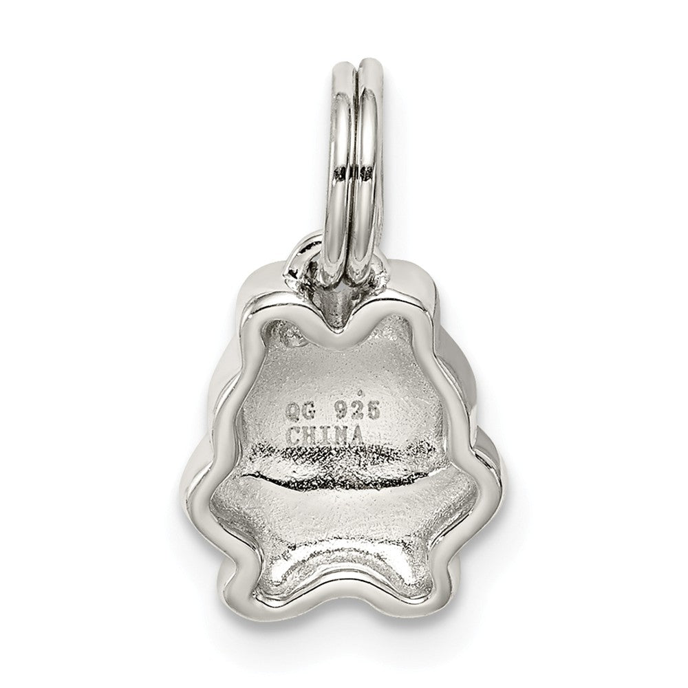 Million Charms 925 Sterling Silver Green Enameled Frog Charm