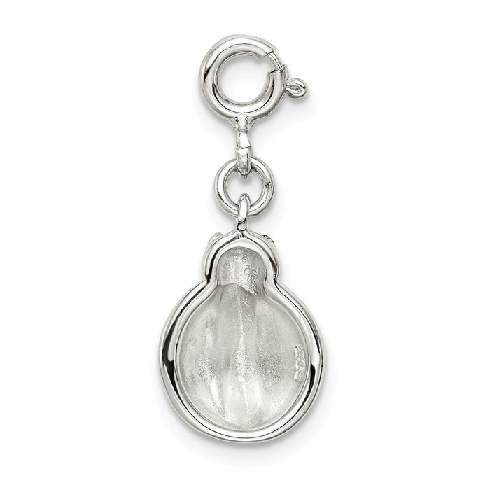 Million Charms 925 Sterling Silver Red Enameled Lady Bug Charm