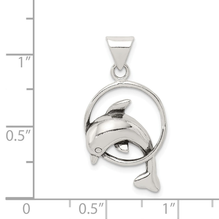 Million Charms 925 Sterling Silver Dolphin Charm