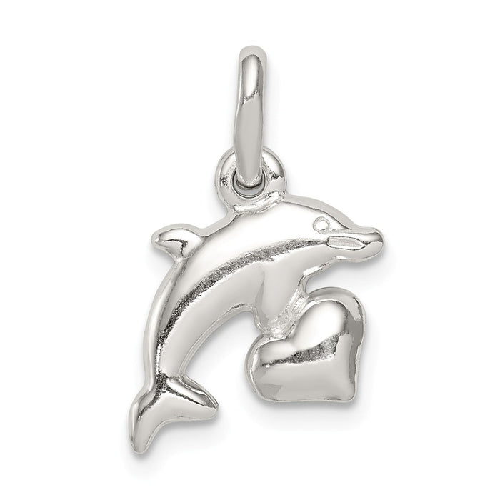 Million Charms 925 Sterling Silver Dolphin Pendant