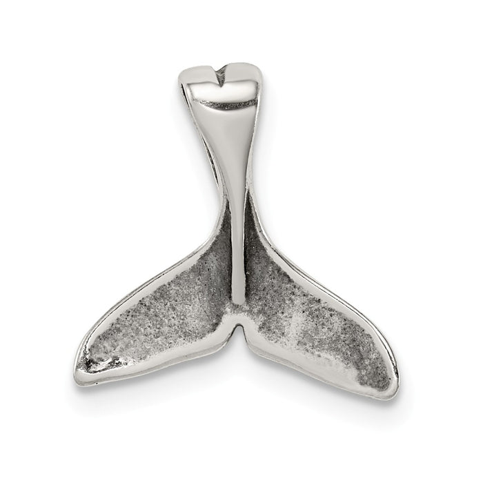 Million Charms 925 Sterling Silver Small Whale Tail Pendant