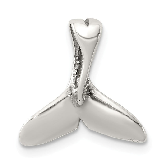 Million Charms 925 Sterling Silver Small Whale Tail Pendant