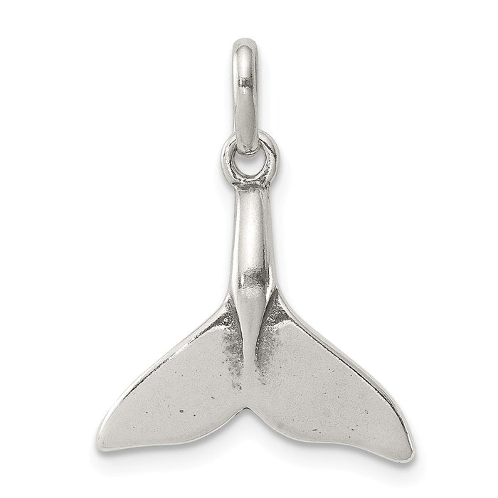 Million Charms 925 Sterling Silver Whale Tail Charm