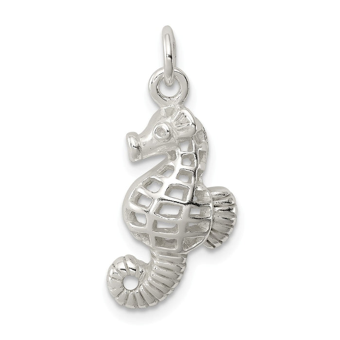 Million Charms 925 Sterling Silver Nautical Seahorse Charm