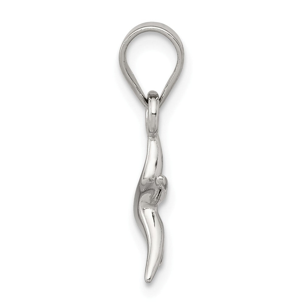 Million Charms 925 Sterling Silver Rhodium-Platednautical Starfish Pendant