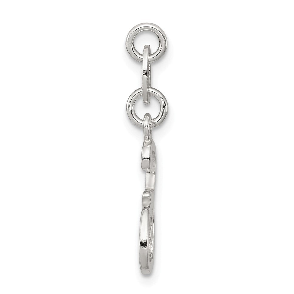 Million Charms 925 Sterling Silver Alphabet Letter Initial E Pendant