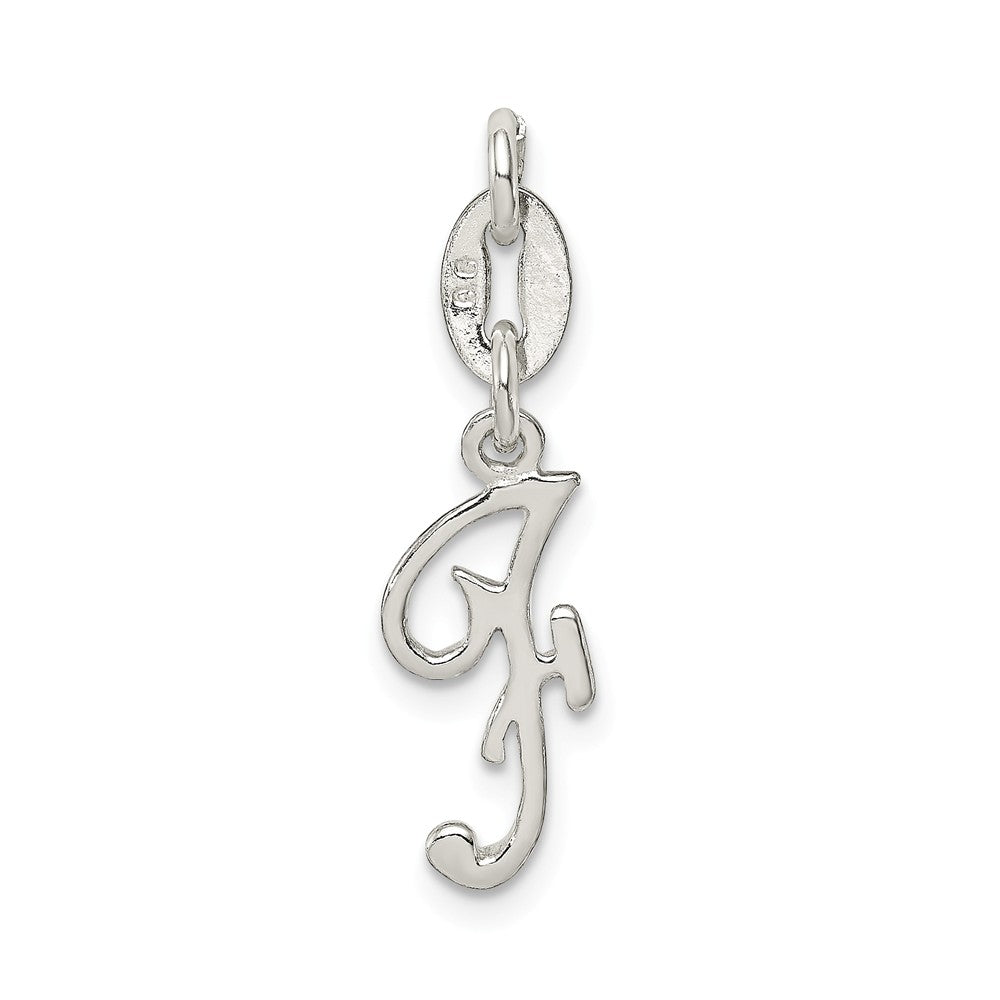 Million Charms 925 Sterling Silver Alphabet Letter Initial F Pendant