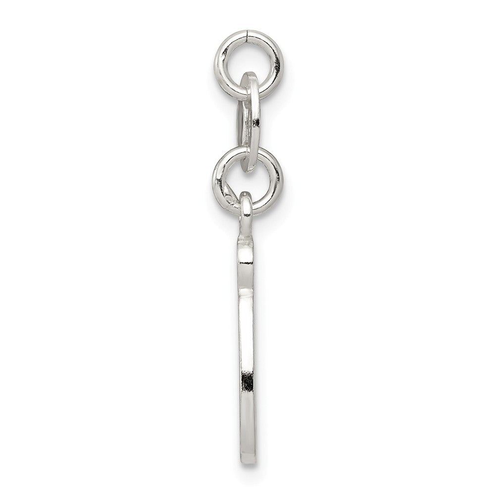 Million Charms 925 Sterling Silver Alphabet Letter Initial O Pendant