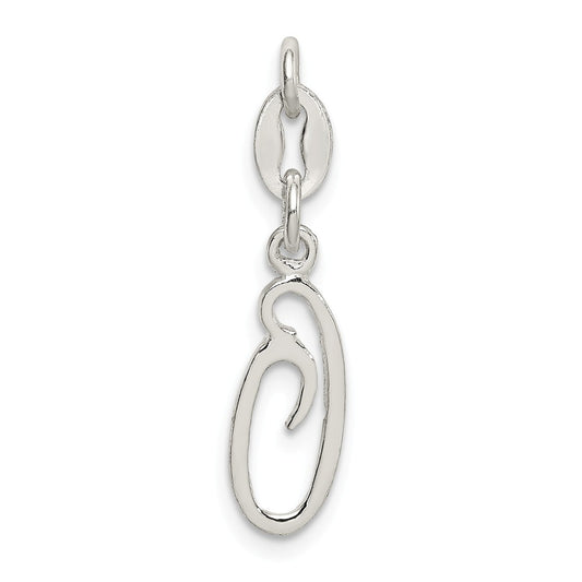 Million Charms 925 Sterling Silver Alphabet Letter Initial O Pendant