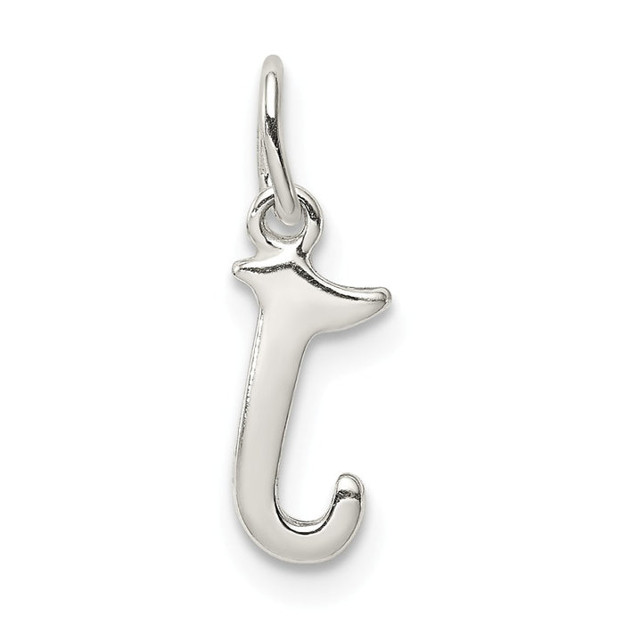 Million Charms 925 Sterling Silver Alphabet Letter Initial J Pendant