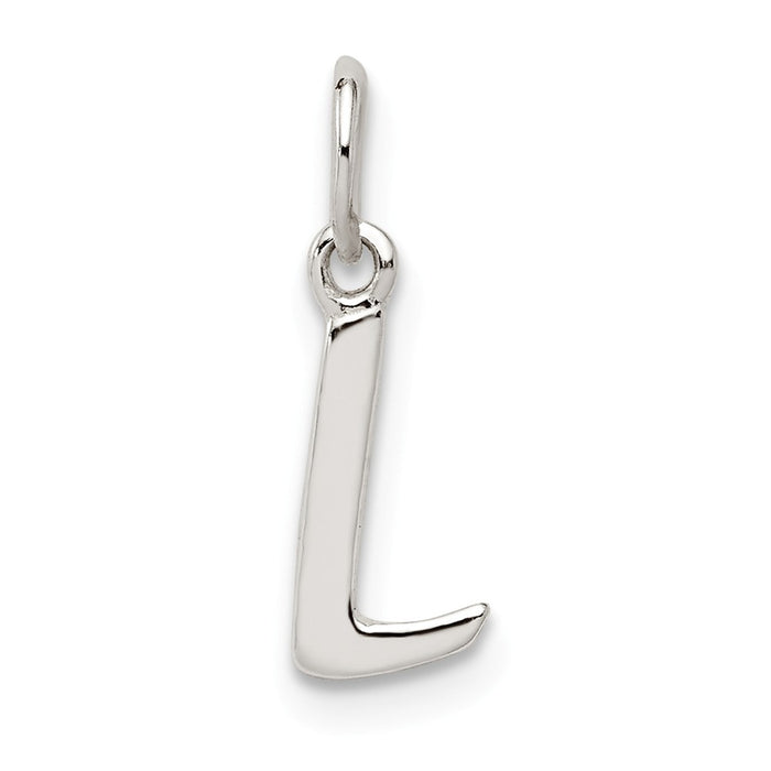 Million Charms 925 Sterling Silver Alphabet Letter Initial L Pendant