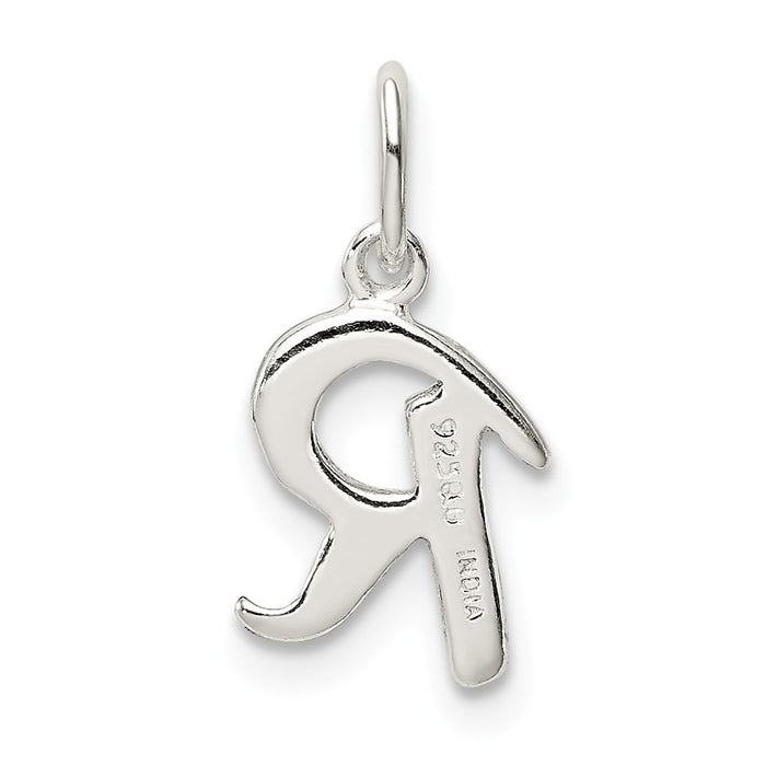 Million Charms 925 Sterling Silver Alphabet Letter Initial R Pendant