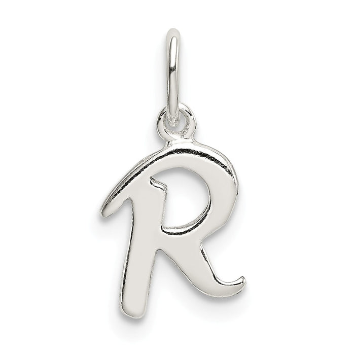 Million Charms 925 Sterling Silver Alphabet Letter Initial R Pendant