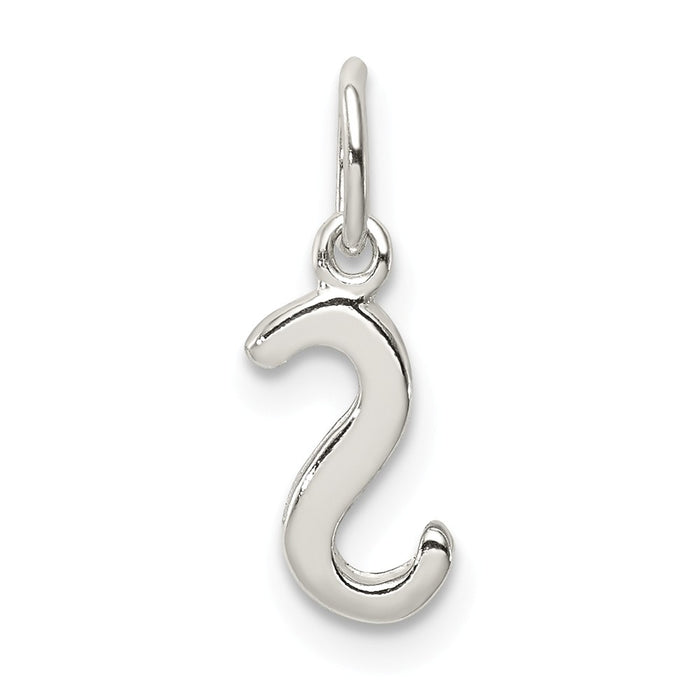 Million Charms 925 Sterling Silver Alphabet Letter Initial S Pendant