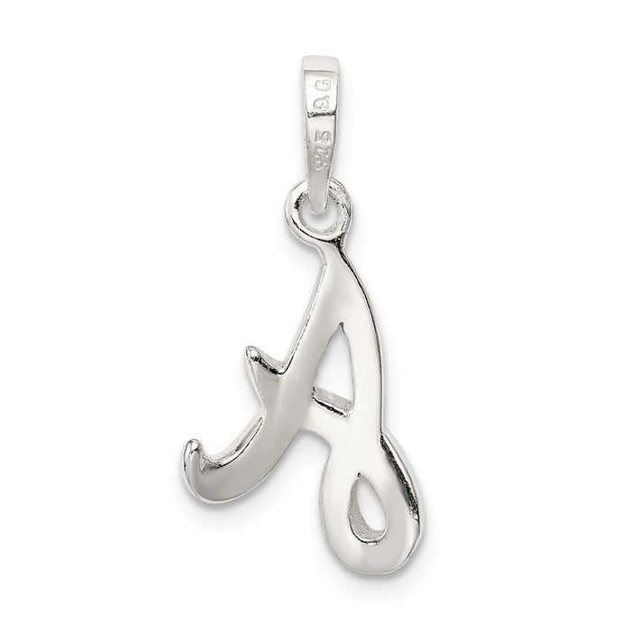 Million Charms 925 Sterling Silver Alphabet Letter Initial A Pendant