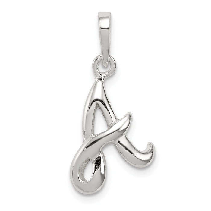 Million Charms 925 Sterling Silver Alphabet Letter Initial A Pendant