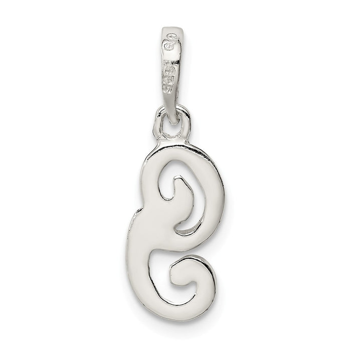 Million Charms 925 Sterling Silver Alphabet Letter Initial G Pendant