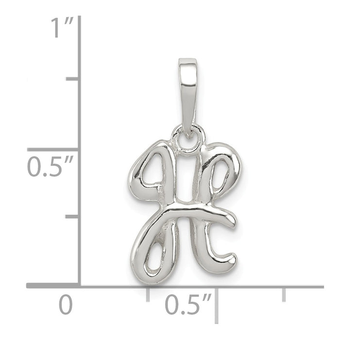 Million Charms 925 Sterling Silver Alphabet Letter Initial H Pendant