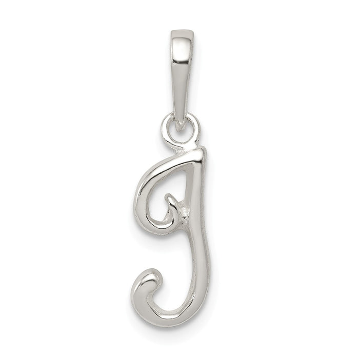 Million Charms 925 Sterling Silver Alphabet Letter Initial I Pendant