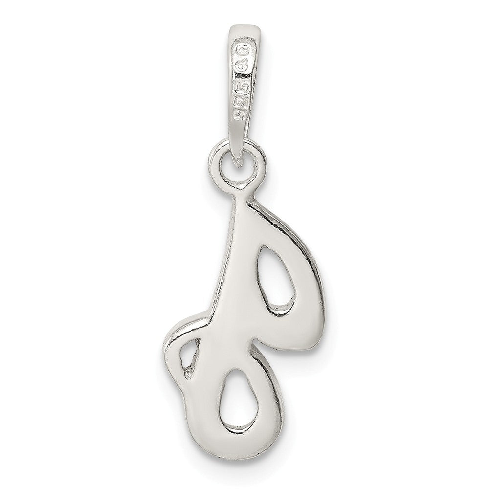 Million Charms 925 Sterling Silver Alphabet Letter Initial J Pendant